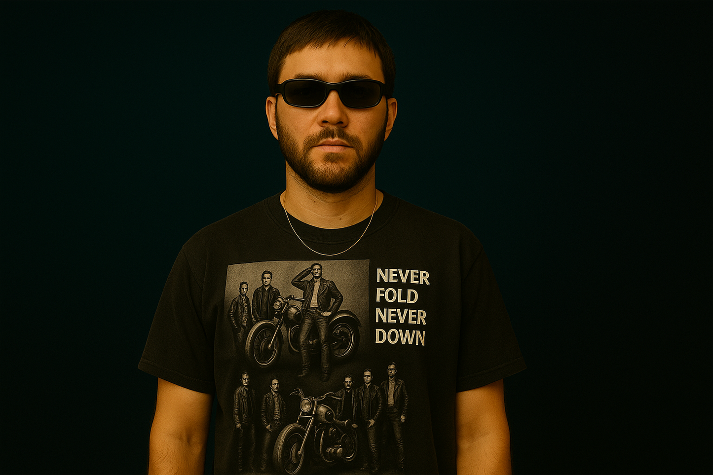 NEVER FOLD NEVER DOWN TSHIRT